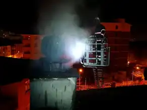 Çankırı'da Apartman Bacasında Yangın Sönümlendirildi