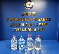 Çankırı'da Oyun Salonunda Kaçak Alkol Baskını