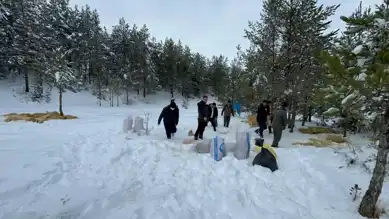 Çankırı'da Yabani Hayvanlar Kışa Hazırlandı