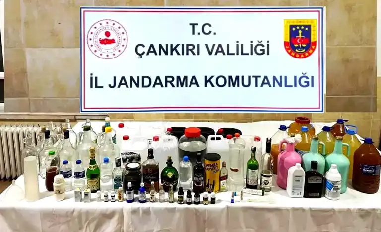 Çankırı'da Kaçak Alkol Baskını: 170 Litre Alkol Elde Edildi