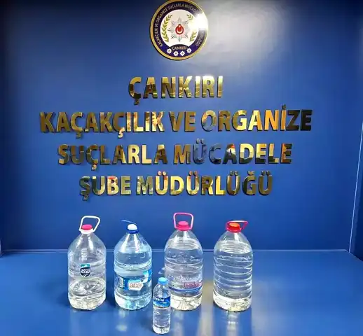 Çankırı'da Oyun Salonunda Kaçak Alkol Baskını