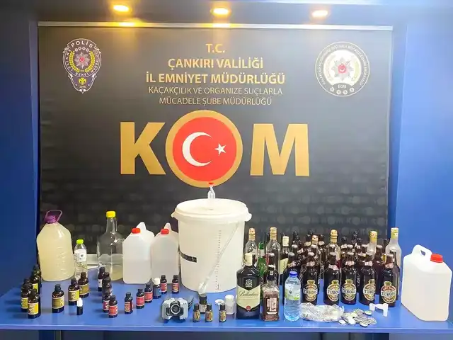 Çankırı'da Sahte İçki Baskını: 5 Gözaltı